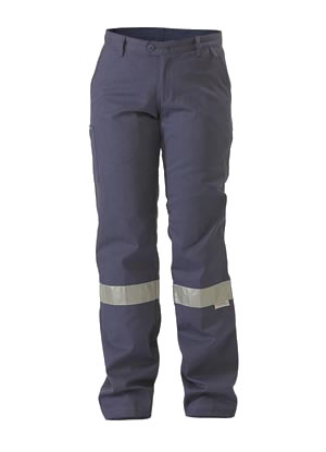 BPL6007T Womens Drill Pant 3M Reflective Tape